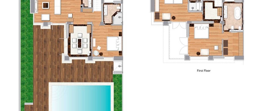 Three-bedroom Park Villa with Private Pool