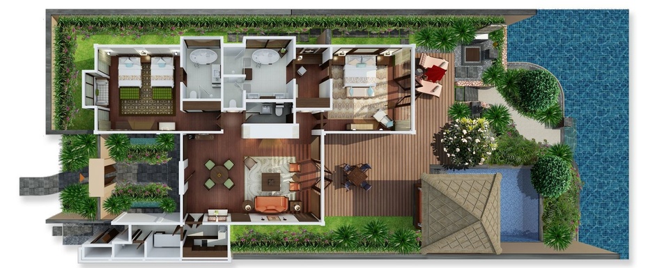 St. Regis Lagoon Villa - 2 Bedroom