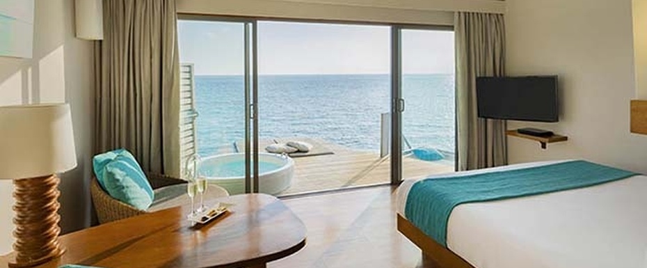 Sunset Overwater Villa with Swirl Pool